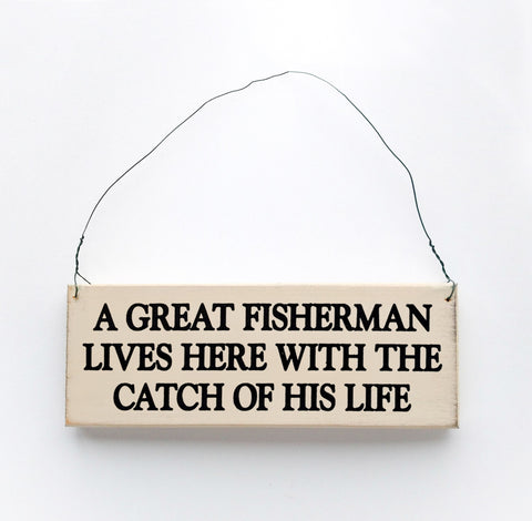 A Great Fisherman Lives Here With The Catch of His Life