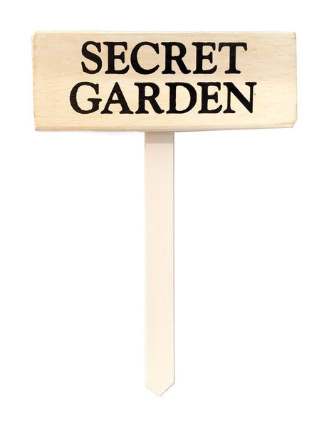 Secret Garden wood sign with saying